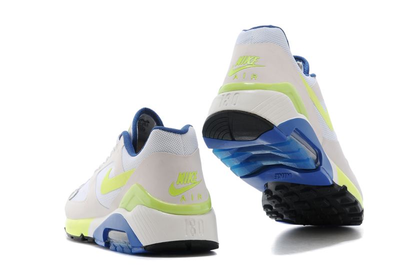 Nike air max 180 hommes chaussures blanc jaune (3)